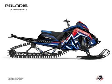 Polaris Snowmobile Peaks Serie Graphic Kit Blue Kutvek