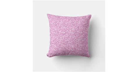 Elegant Pastel Pink Glitter And Sparkles Throw Pillow Zazzle