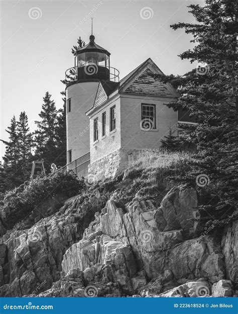 Bass Harbor Lighthouse, in Acadia National Park, Maine Stock Photo ...