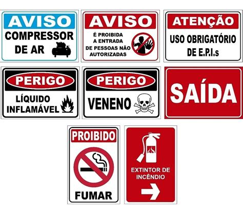 Placa Aviso Ambientes Personalizada Ps Pvc X Cm Parcelamento Sem Juros