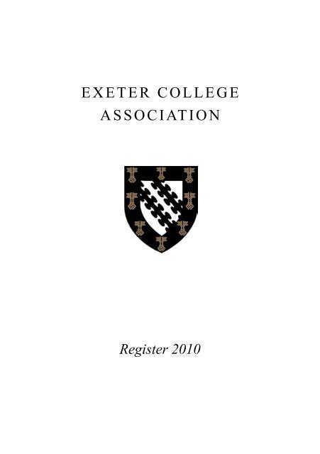 2010 - Exeter College - University of Oxford