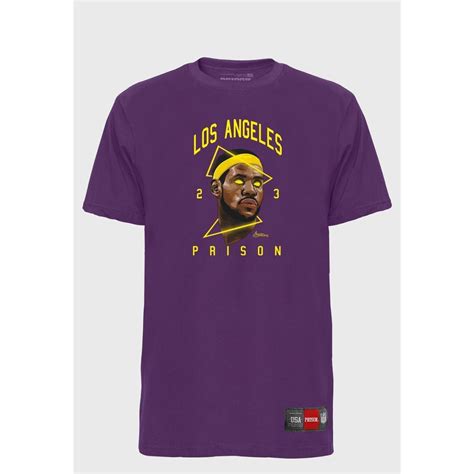 Camiseta Streetwear Prison Lebrom James The Goat Roxo Netshoes