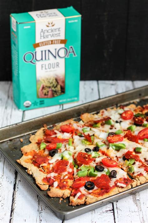 Crispy Supreme Flatbread Quinoa Pizza Crust Gluten Free Ambitious