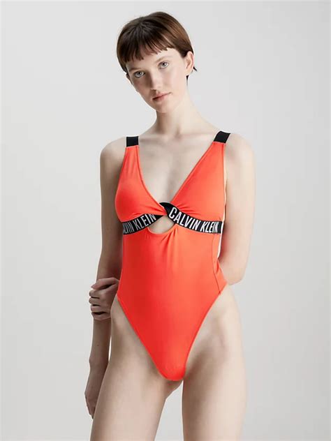 Plunge Swimsuit Intense Power Calvin Klein® Kw0kw02172sn6