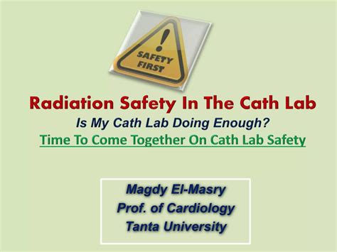 Radiation Safety In The Cath Lab PPT