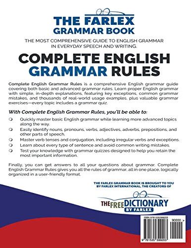 Complete English Grammar Rules Examples Exceptions Exercises And