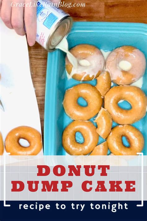 Donut Dump Cake Tik Tok Viral Recipe Dump Cake Krispy Kreme Donut