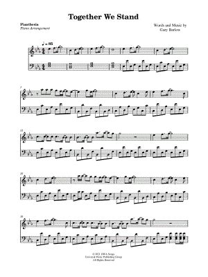 "Together We Stand" Sheet Music - 4 Arrangements Available Instantly ...