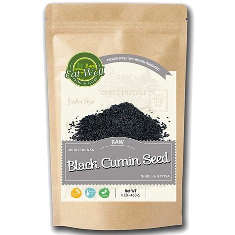 Semillas De Comino Negro Nigella Sativa De 1 Libra 16 Onzas Crudas Y