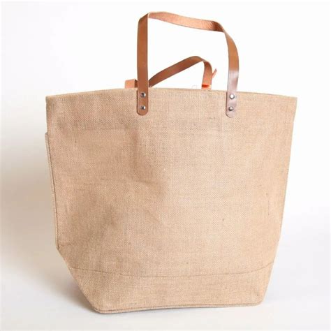 Leather Handle Jute Bag At Rs 35 Piece Biodegradable Jute Bag In