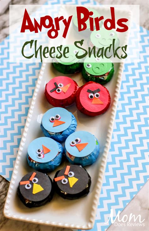 DIY Angry Birds Cheese Snacks #AngryBirdsMovie2 - Mom Does Reviews