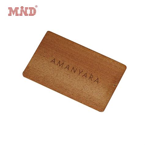 Iso14443a 13 56mhz Bamboo Wood Business Cards Rfid Nfc Wooden Hotel Key Card China Wooden Card