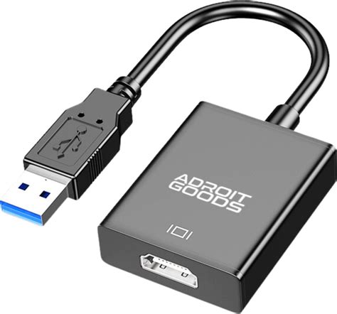 Adroitgoods Usb 3 0 Naar Hdmi Usb Display Adapterkabel Hdmi Converter Usb A Naar Bol