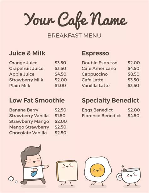 40 Free Online Breakfast Menu Templates Photoadking