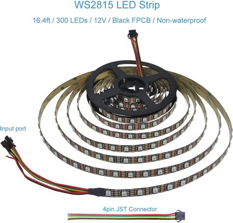 Alitove Tira De Luz Led Rgb Direccionable De Pies Leds Ws