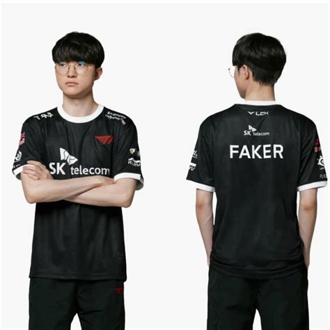 Official 2023 T1 Uniform T Shirt Spring Jersey Faker Jersey Man Shirt