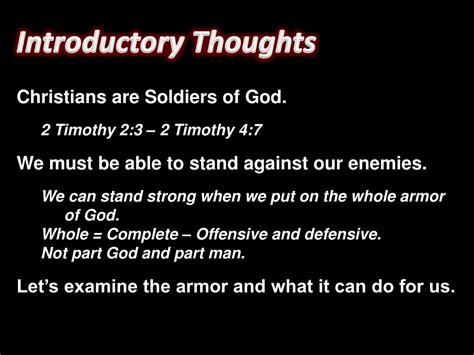 Ppt The Whole Armor Of God Powerpoint Presentation Free Download Id 5374798