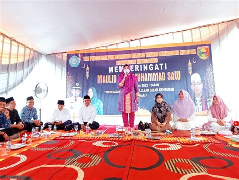 Bupati Tanggamus Menghadiri Pengajian Dalam Rangka Memperingati Maulid