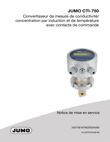 JUMO CTI 750 Transmitter Mode D Emploi Fixfr