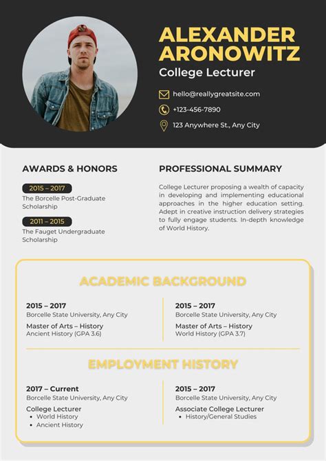 Customize 149+ Teacher Resume Templates Online - Canva