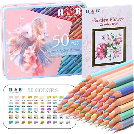 H B Crayons De Couleur Pour Adultes Crayons Pastel Crayons De Couleur