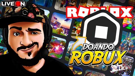 Roblox Ao Vivo 🤩 Doando Robux GrÁtis 🔴 Live Roblox Eventos Valendo