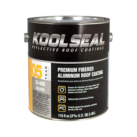 KOOL SEAL KS0024600 16 XCP4 Fibered Aluminum Roof Coating Premium