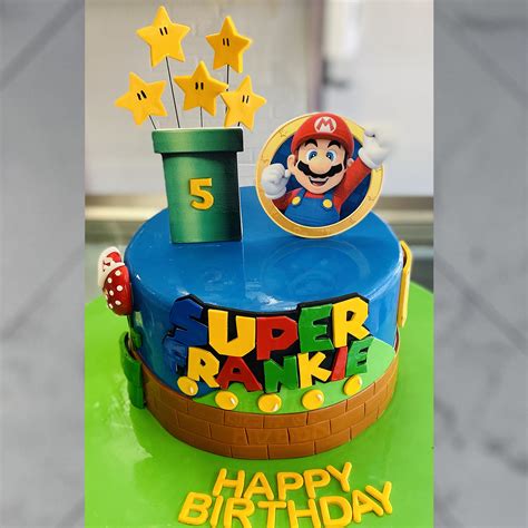 Super Mario Birthday Cake Palermo Custom Cakes