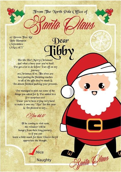 Father Christmas Letter Get Christmas Update