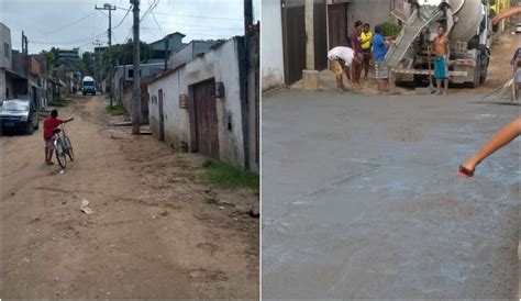 Moradores Fazem Vaquinha E Pagam Para Asfaltar Rua De Terra