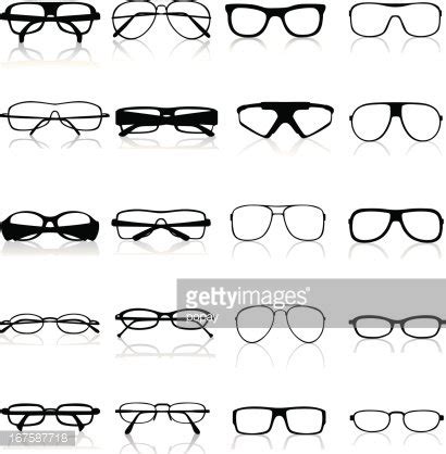 Glasses Silhouette Stock Clipart | Royalty-Free | FreeImages