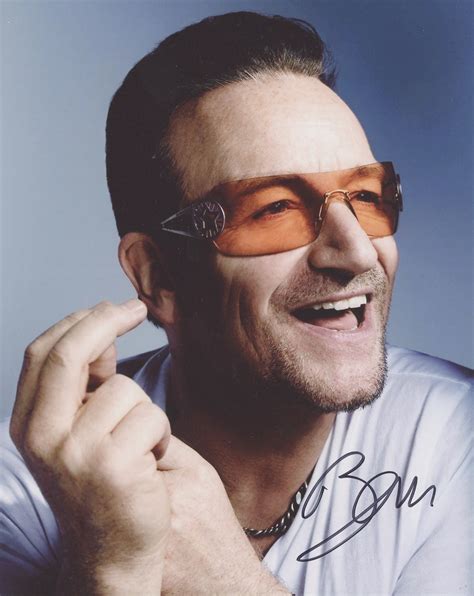 Bono Signed 8x10 Photo Toppix Autographs