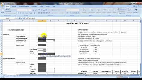 Liquidacion De Sueldo Youtube