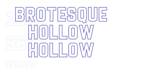 Brotesque Hollow Hollow - Font Free [ Download Now ]