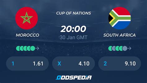 Morocco Vs South Africa Predictions Odds Live Score Stats