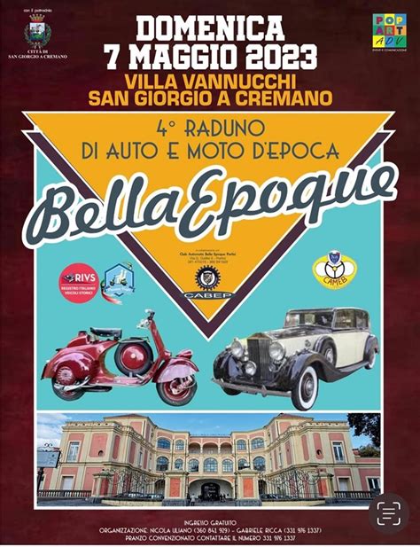 4 RADUNO DI AUTO E MOTO D EPOCA BELLA EPOQUE Autoraduni It La Guida