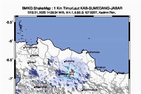 Gempa Dangkal Guncang Wilayah Sumedang Jelang Tahun Baru 2024 ANTARA