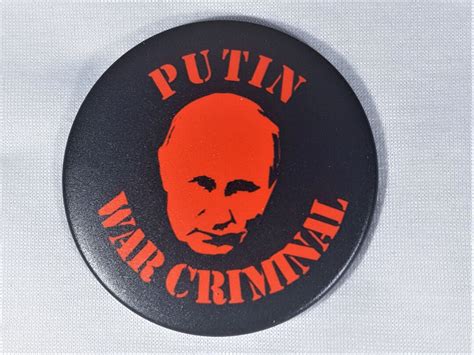 Fuck Putin Badge Stand With Ukraine Pin Peace In Ukraine Button Mm Diameter Badge Etsy