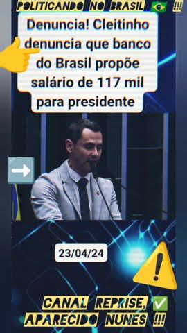 Senador Cleitinho Denuncia Que O Banco Do Brasil Prop S A Pagar Ml