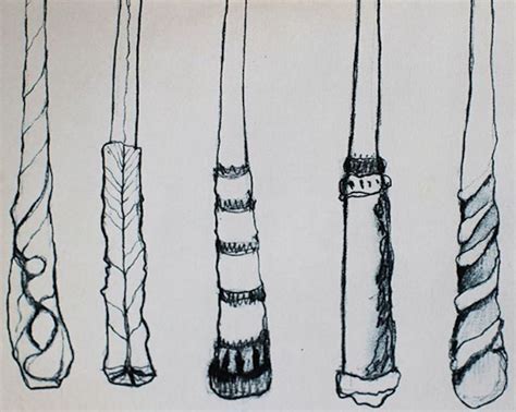 Harry Potter Wand Drawing