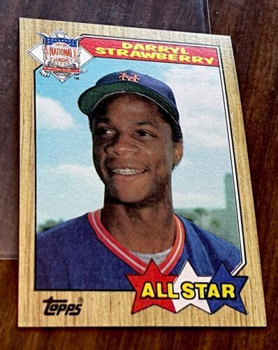 Topps Darryl Strawberry All Star New York Mets Nrmt Ebay