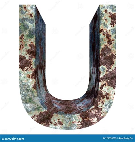 Old Rusty Metal Font Stock Illustration Illustration Of Iron