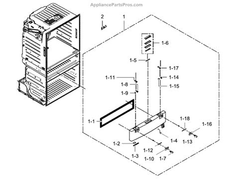 Parts For Samsung Rf28hmedbsr Aa 0000 Flexzone Door Parts