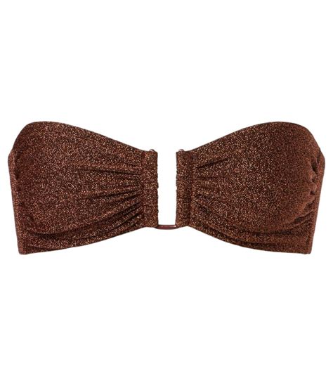 Eres Flamboyant Lurex Bandeau Bikini Top ERES