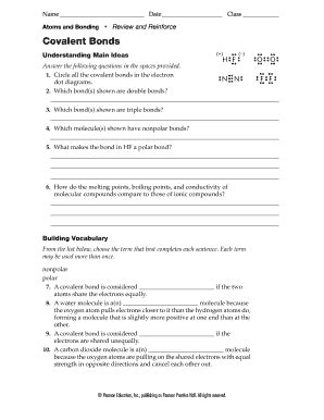 Fillable Online Ms Wasd K12 Pa Covalent Bonds Ms Wasd K12 Pa Fax