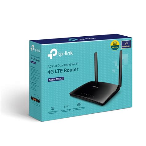 Archer MR200 4G LTE AC750 Wi Fi 5 Router Gigabit Ethernet TP Link