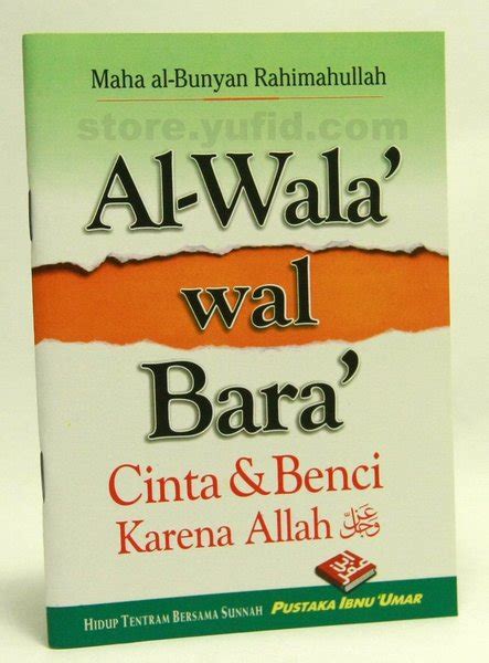 Jual Buku Al Wala Wal Bara Di Lapak Yufid Store Bukalapak