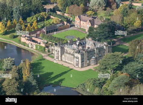 An Aerial View Of Arbury Hall A Stately Home Near Nuneaton In