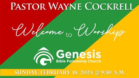 Living In Fellowship With God Sunday Sermon 02182024 Genesis