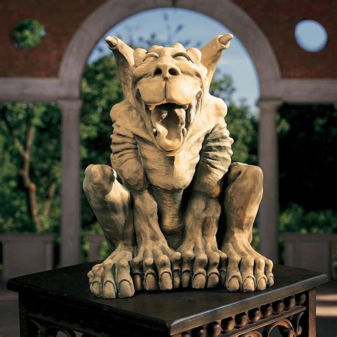 Design Toscano Leo The Laughing Gargoyle Statue Large